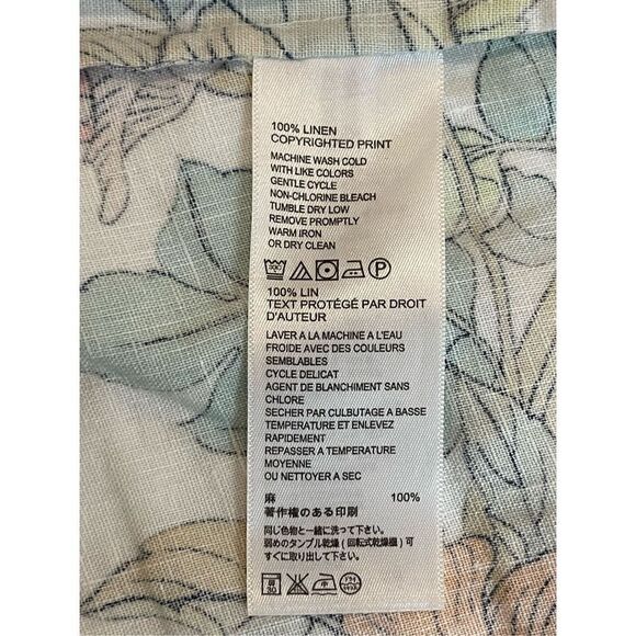 Tommy Bahama women’s 3/4 sleeve linen blouse button up soft colors - Picture 5 of 8